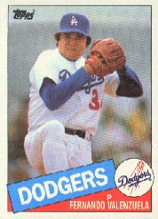 1985 Topps Baseball Cards      440     Fernando Valenzuela